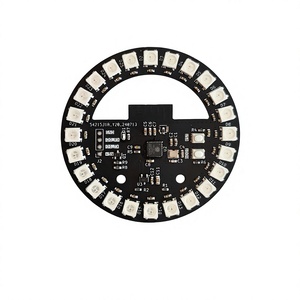 Placa de Anillo LED RGB <span class=keywords><strong>ESP32</strong></span> C3, Círculo de Luz WS2812B Direccionable de 24 Píxeles con Controlador Integrado para Modificación de Cajas de PC, Iluminación Ambiental DIY - Product Image 5