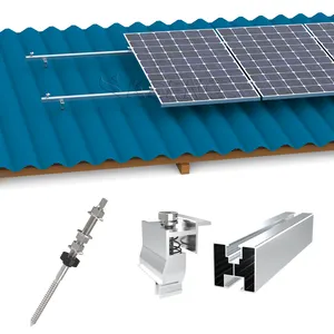 Rack solar para montagem de teto, armazém europeu, alta qualidade, sistema fotovoltaico, suporte para teto solar