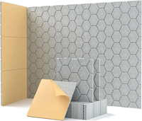 Panneau acoustique en polyester acoustique anti-poussière haute densité feutre panneaux acoustiques de plafond insonorisants panneau de fibres de polyester