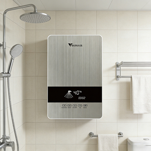 Chauffe-eau instantané sans réservoir 4500W 5000W 5500W, chauffe-eau électrique sans fin en plastique à fixation murale - Product Image 1