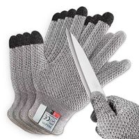 Gants de découpe de poisson à motif ananas, résistants aux coupures, antidérapants et résistants à l'abrasion, 5 niveaux de protection, qualité alimentaire, pour la boucherie manuelle