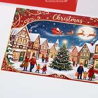 Puzzle de Noël en carton, jouet DIY avec boîte, impression couleur intégrale, cadeau de Noël