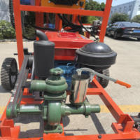 Plataforma de Perforación Portátil para Pozos de Agua, 200m de Profundidad, Motor Diésel, Caja de Cambios, Rodamientos, Montada en Remolque, Fácil Operación