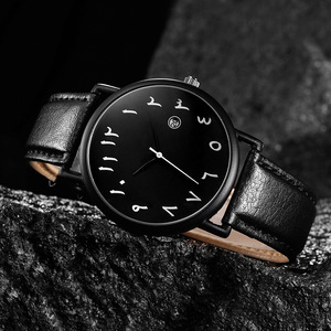 Moda numeri arabi quadrante <span class=keywords><strong>orologio</strong></span> da polso Unisex <span class=keywords><strong>con</strong></span> <span class=keywords><strong>cinturino</strong></span> <span class=keywords><strong>in</strong></span> <span class=keywords><strong>pelle</strong></span> calendario orologi al quarzo di alta qualità per uomo <span class=keywords><strong>donna</strong></span> - Product Image 6