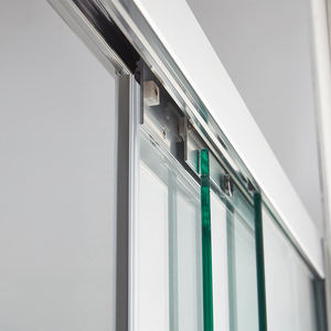 Porta <span class=keywords><strong>Doccia</strong></span> Scorrevole <span class=keywords><strong>a</strong></span> Fisarmonica in Vetro Temperato <span class=keywords><strong>a</strong></span> 3 Pannelli per Bagno - Product Image 6