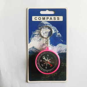 Compass Keychain 45mm Pointer Dial Hiking Outdoor Navigation Tool Multiple Colors Available - Product Image 1