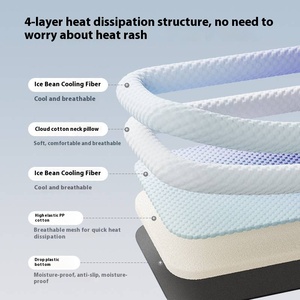 <span class=keywords><strong>Cama</strong></span> de <span class=keywords><strong>perro</strong></span> de seda de hielo de dibujos animados de verano para enfriar y refrescar el uso de gatos y perros - Product Image 4