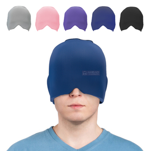 Gel emicrania 360 Gel a copertura totale terapia calda fredda impacco per la testa di ghiaccio emicrania mal di testa Cap massaggio alla testa per e sollievo dallo Stress - Product Image 4