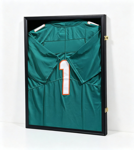 Custom Wooden Hinged Jersey <strong>Shadow</strong> <strong>Box</strong> <strong>Frame</strong> Front Loading Swing Door Sport Memorabilia Display Case Gym Decor Wood <strong>Frame</strong> - Product Image 1
