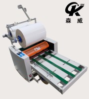 SMFM3800A Offre Spéciale Plastifieuse de Bureau Manuelle et Motorisée A2/A3 à Double Face à Vitesse Réglable Chaud/Froid avec Boîtier en Bois Inoxydable
