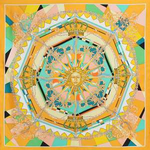 Foulard Quadrato Personalizzato 90x90 in <span class=keywords><strong>Pura</strong></span> <span class=keywords><strong>Seta</strong></span> Satinata 100% 14mm per Donna - Product Image 6