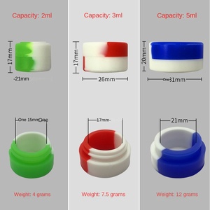 กล่องซิลิโคนทรงกระบอกขนาดเล็กทรงกลมสำหรับใส่น้ำมันควันอาหารและยาเม็ด - Product Image 3