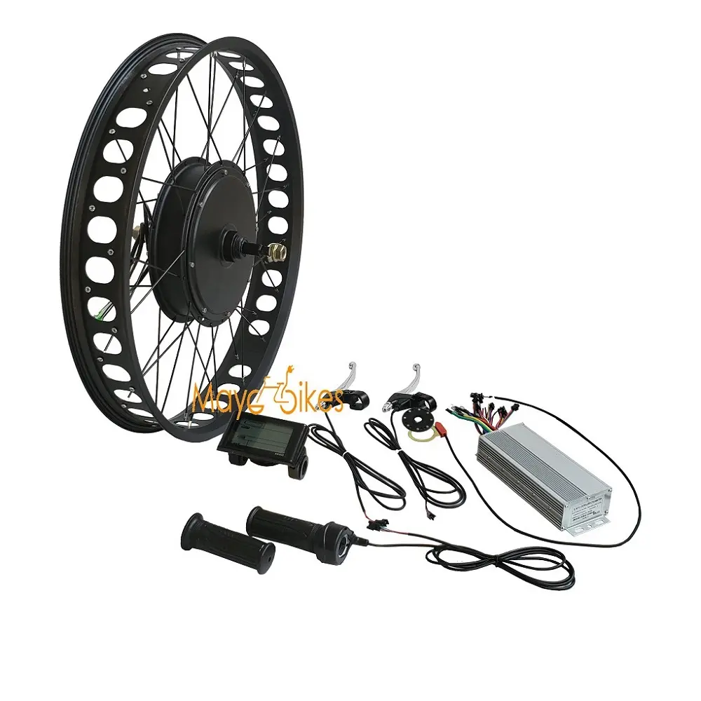 High Power 26 Inch 4.0 48V 1000W Fat Tire Elektrische Fiets Kit Gemakkelijk Rijden Cyclus Elektrische Sneeuw Vet band Ebike Kit