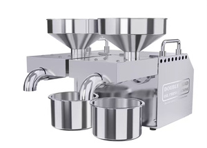 מכונת לחיצת שמן ביתית מפלדת אל-חלד דו-ראשית של KR, מכונת לחיצת שמן מזרעי שומשום, אוטומטית לחלוטין, יעילות גבוהה, PLC - Product Image 4