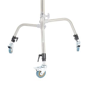 Heavy Duty C-Stand <span class=keywords><strong>Pied</strong></span> Roue Photographie Studio Vidéo Film Film <span class=keywords><strong>Photo</strong></span> Tir Lumière Boîte Souple En Acier Tré<span class=keywords><strong>pied</strong></span> Glide Roue Roulette - Product Image 4
