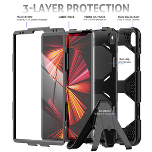 Resistente armadura <span class=keywords><strong>Pro</strong></span> diseñado tablet caso con el protector de pantalla para <span class=keywords><strong>iPad</strong></span> <span class=keywords><strong>Pro</strong></span> de 12,9 pulgadas caso 2021 5th <span class=keywords><strong>generación</strong></span> - Product Image 3