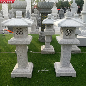 Outdoor Decorazione del <span class=keywords><strong>Giardino</strong></span> di Pietra di Granito Pagoda Lanterne per la Vendita - Product Image 5