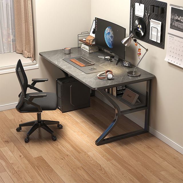 Computer Desk, Gaming Desk, Study Desk, Simple Office Boss Desk, Home Desktop Desk, Modern Minimalist Student Writing Desk
