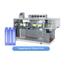 Remplissage liquide d'ampoule en plastique automatique de fiole et machine à emballer de cachetage