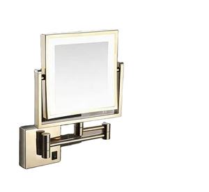 <b>Makeup</b> <b>Mirror</b> LED <b>with</b> <b>Light</b> No Drilling Wall Mounted Foldable Retractable Double-sided Magnifying Bathroom Beauty <b>Mirror</b> - Product Image 4