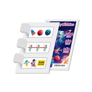 Eco Friendly Personalized Easy Galaxy Buddies Break Open Pull Tab Tickets 3 Windows Pull-tabs Game Cards