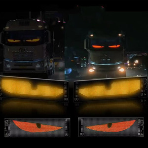 ป้ายไฟ LED ตาปีศาจ DIY ปรับแต่งได้ 12V สำหรับติดกระจกรถยนต์ พร้อมฟังก์ชั่นตกแต่งแบบเคลื่อนไหวได้ - Product Image 3