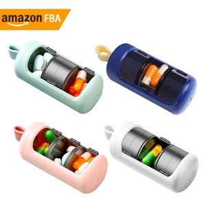 Trending Products 2023 New Arrivals Colorful Portable Capsule Plastic Pill Organizer Pill Storage Cases