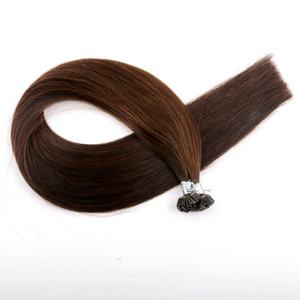 Venta al por mayor de 22 pulgadas doble dibujado ruso virgen cutícula alineada Remy extensiones de cabello humano con enlaces de queratina punta plana K - Product Image 2