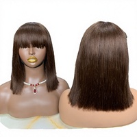 Perruque Lace Front Honey Jet Black 100% Cheveux Humains 14-16 Pouces Pré-Pluckée avec Baby Hair Prête à l'Expédition Canada
