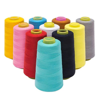 Cordon de couture collé noir de fil de polyester de haute ténacité 40/2 pour la longueur personnalisable de rouleau tissé par vêtements