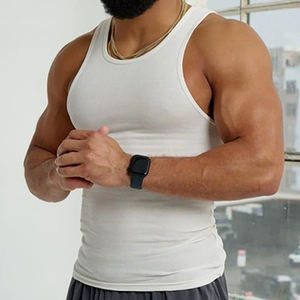 Chaleco Deportivo para Hombre, de Alta Elasticidad, Spandex/Poliéster, Transpirable, Sin Mangas, Corte en I, Talla Grande - Product Image 2