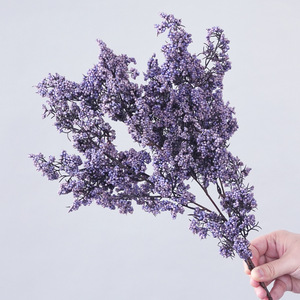 Flor Artificial Personalizada de una Sola Pieza, Moderna con Relieve de Bayas de Acebo, Decoración para el Hogar, Arreglos Florales para Hoteles, Suministros para Floristas - Product Image 5