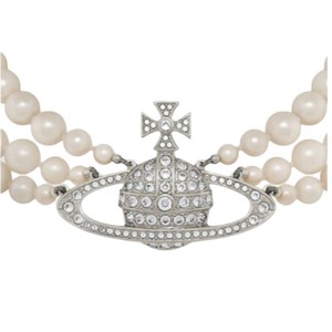 <span class=keywords><strong>Collana</strong></span> Choker Elegante e Unica da Donna, Tre Strati di <span class=keywords><strong>Perle</strong></span> Saturn <span class=keywords><strong>Grandi</strong></span>, in Tungsteno Placcato Oro 18K, Stile Regina Madre - Product Image 1