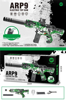 Nuevo UMP45 Electric Blaster Automatic Splatter Blaster Outdoor Activities Team Boys con batería de revista