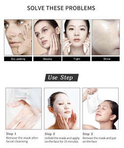 Masque facial en feuille hydratant et nourrissant personnalisable à marque privée à l'<span class=keywords><strong>avocat</strong></span>, papaye et myrtille - Product Image 3