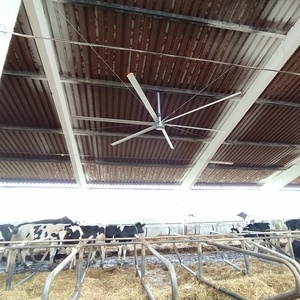 Grand ventilateur électrique à pales en aluminium, ventilateur de plafond géant HVLS de 7,3 m, 6 pales, 380 V/220 V, 38 dB - Product Image 6