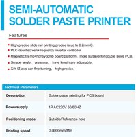 Morel ML P618 Imprimante de pâte à souder semi-automatique Système de nettoyage au pochoir et inspection SPI Ligne d'assemblage SMT Sérigraphie