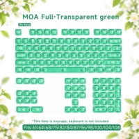 Capuchons de touches MCA en cristal transparent, style coloré et mignon, translucides, pour claviers mécaniques
