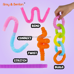 Pop Tubes Jouets <span class=keywords><strong>Tiktok</strong></span> Vente Chaude Nouveauté Multicolore Sensoriel Soulagement Du Stress Et De L'anxiété Stretch Tube Fidgety Toys Pop Tubes - Product Image 4