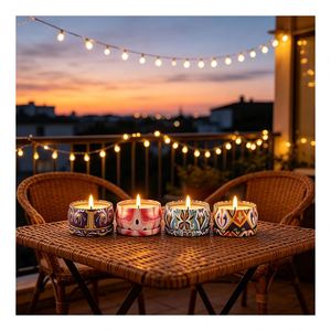 Pearl <b>Candle</b> Gift <b>Set</b> Matte Vessel Spa Fragrance Boutique Holiday Assortment Display Series Premium - Product Image 2