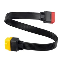 Cable de extensión OBD2 OBDII 16PIN macho a hembra conector Dual escáner de diagnóstico para Launch X431V DBSCAR/DBSCAR5/GOLO/Thinkdiag