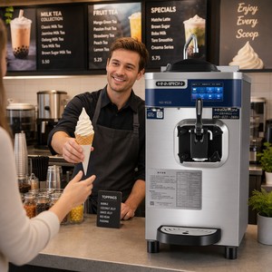 Macchina per Gelato Monoblocco Commerciale da Banco Elettrica per <span class=keywords><strong>Gelateria</strong></span> - Product Image 1
