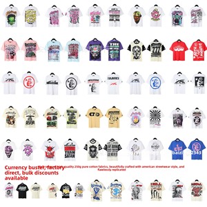 Camiseta de Moda Urbana Americana 24S, Nueva, de Alta Calidad, Corte Holgado, Algodón Puro, Impresión <span class=keywords><strong>HD</strong></span> en la Parte Delantera y Trasera, Unisex, Informal - Product Image 3