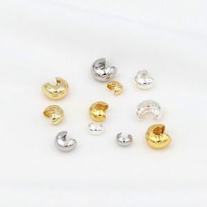 Crescent Clasp Half Moon C-Clasp Bracelet Positioning <b>Bead</b> Finishing Clasp DIY Craft Material Gold <b>Silver</b> Plated Copper - Product Image 2