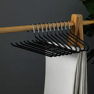 Excellent Strong Durable Anti-rust Chrome Trouser Rack Non Slip Rubber Coating Stainless Steel Clothes Hanger