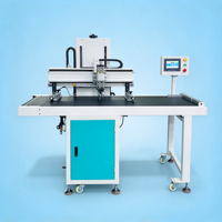 Automatische vlakke servoaangedreven zeefdrukmachine 500*700 mm printgebied, enkelkleurige zeefdrukker voor tassen, papier en textiel
