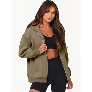 Felpa con cappuccio da donna Vintage personalizzata di alta qualità per l'autunno inverno foderato Streetwear pullover con stampa felpa da ragazza - Product Image 3