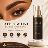 Henné pour sourcils à texture lisse, service d'usine OEM, personnalisation en gros, pâte colorante pour sourcils facile à appliquer, vente en gros