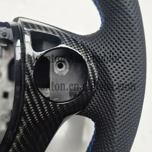 Volant en cuir perforé en fibre de carbone de qualité supérieure, adapté aux Honda Odyssey et Accord - Product Image 5