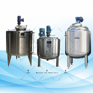 Máquina homogeneizadora de emulsionante líquido al mejor precio, mezclador eléctrico de calefacción a vapor, tanque de mezcla de acero inoxidable con camisa con agitador - Product Image 1